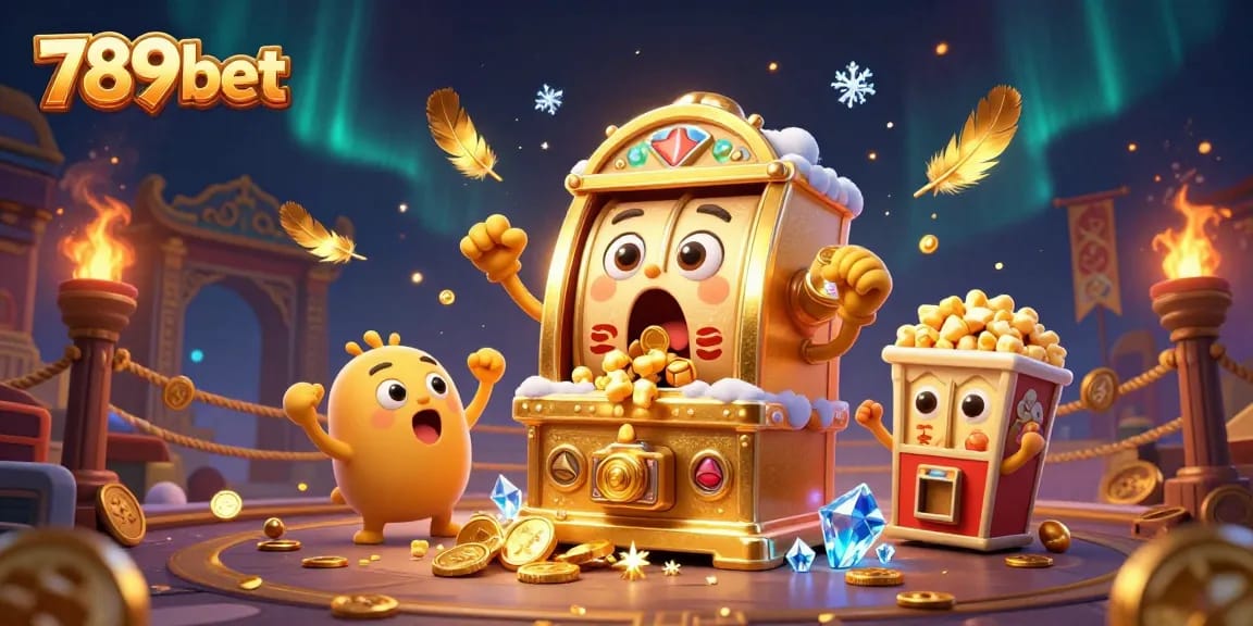 Các máy Slot vàng 789bet bất ngờ ăn jackpot trong một không gian vui nhộn, biểu tượng may mắn và khoảnh khắc phấn khích.