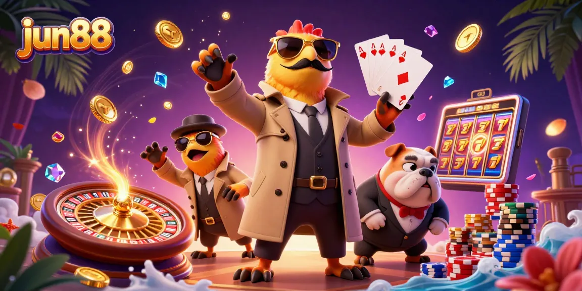 Experience exhilarating moments at jun88 casino with raptors in disguise and casino elements galore!