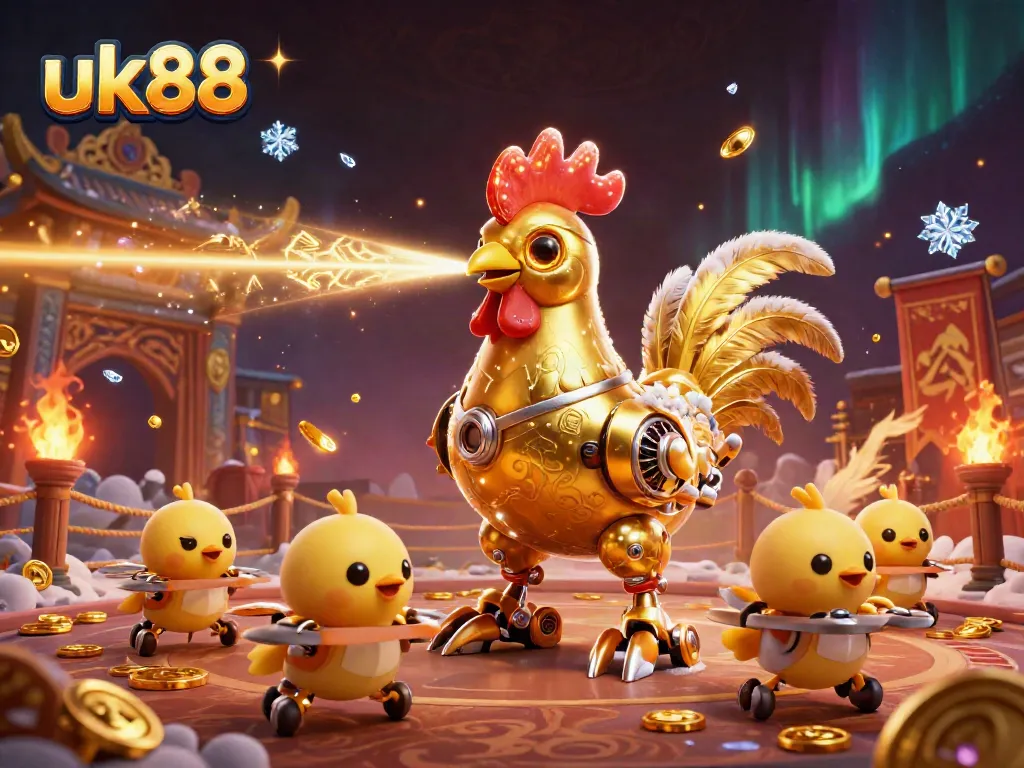 Engage in thrilling gaming adventures with uk88's vibrant casino scene featuring unique characters and dynamic elements.