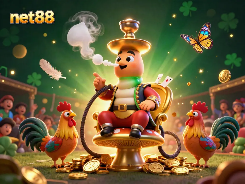 Engage in thrilling cockfighting action with net88, featuring exotic characters and vibrant visuals.