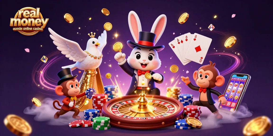 Experience the excitement at a real money aussie online casino with vibrant 3D characters and dynamic games.