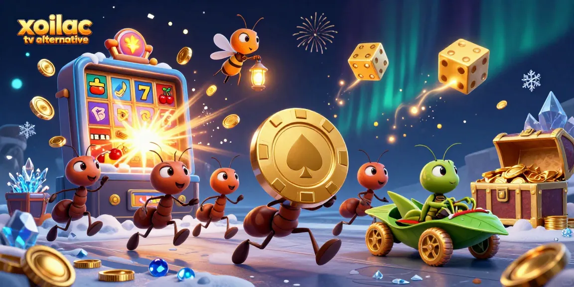 Engage with the xoilac tv alternative scene featuring ants, chips, and a vibrant casino atmosphere.