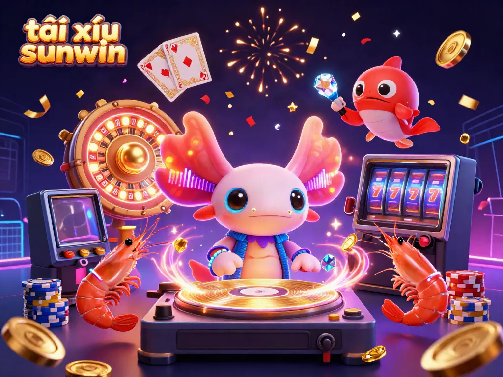 Experience interactive gaming with tài xỉu sunwin, featuring vibrant characters and dynamic casino elements.