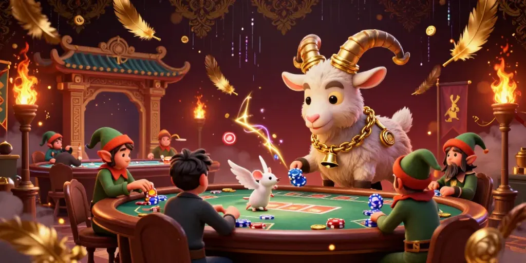 Explore the thrilling world of 11bet with a vibrant holiday-horror casino scene featuring engaging characters amidst the action.