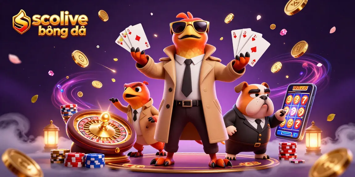 Experience thrilling wins at socolive bóng đá with vibrant casino scenes and animated characters.